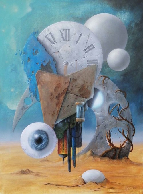 Obraz do salonu artysty Andrzej Kielar pod tytułem Struktury czasu