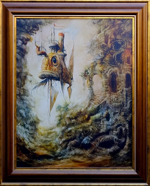 Obraz do salonu artysty Jacek Walczak pod tytułem Statek