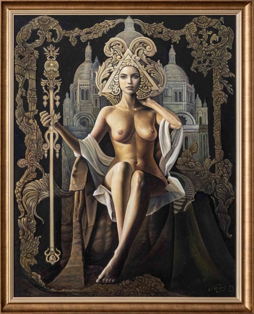 Living room painting by Igor Volosnikov titled Ruler