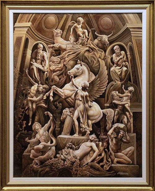 Obraz do salonu artysty Igor Volosnikov pod tytułem Pantheon II