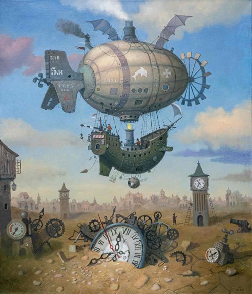 Obraz do salonu artysty Siergiej Malysz pod tytułem W poszukiwaniu straconego czasu