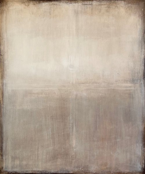 Living room painting by MICHAŁ WRÓBEL titled Earth. Grey.