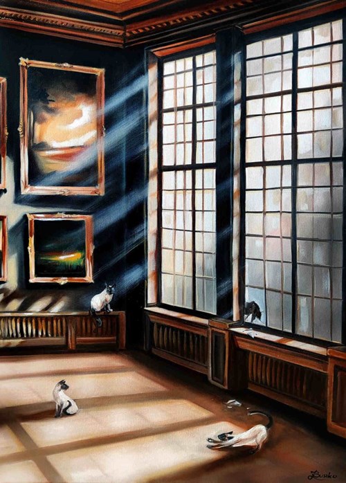 Obraz do salonu artysty Joanna Buszko pod tytułem Duszy głaskanie