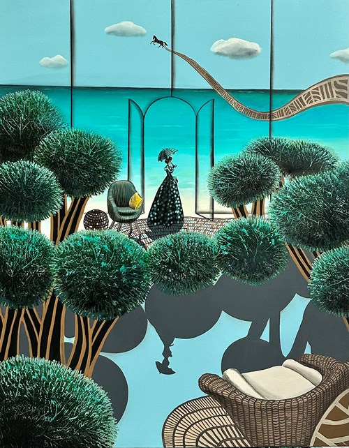 Obraz do salonu artysty Agata Padol pod tytułem Okno na ocean