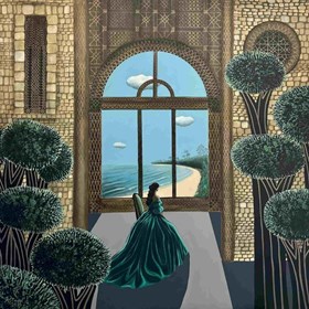 Girl in the House by the Beach