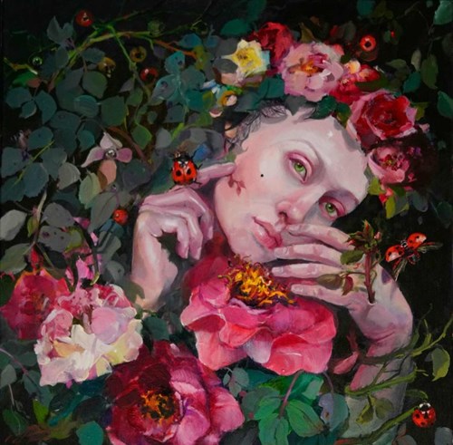 Obraz do salonu artysty Joanna Heier-Nyirö pod tytułem Rosarium