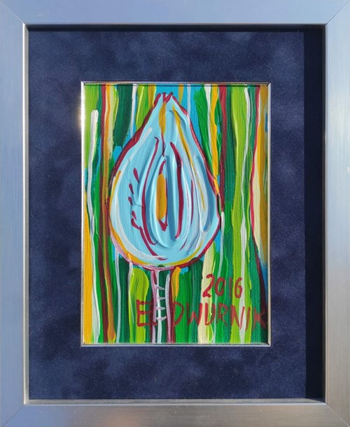 Obraz do salonu artysty Edward Dwurnik pod tytułem Tulipan