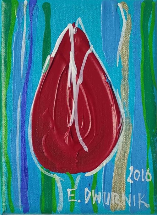 Obraz do salonu artysty Edward Dwurnik pod tytułem Tulipan