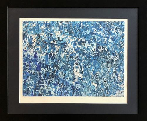 Obraz do salonu artysty Edward Dwurnik pod tytułem Błękitne pogo w Jarocinie