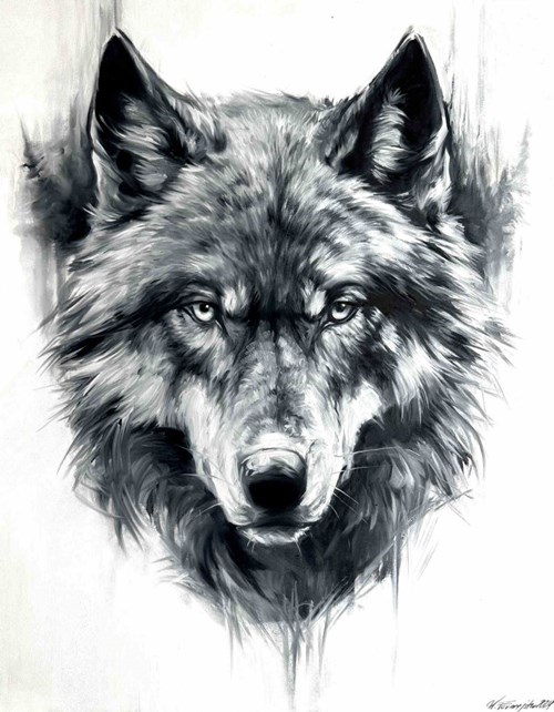 Obraz do salonu artysty Weronika Formejster pod tytułem Wolf