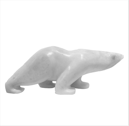 Rzeźba do salonu artysty Krzysztof Pawłowski pod tytułem Niedźwiedź polarny
