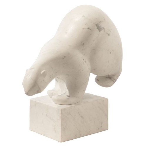 Rzeźba do salonu artysty Krzysztof Pawłowski pod tytułem Miś akrobata