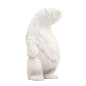 Teddy bear looking out