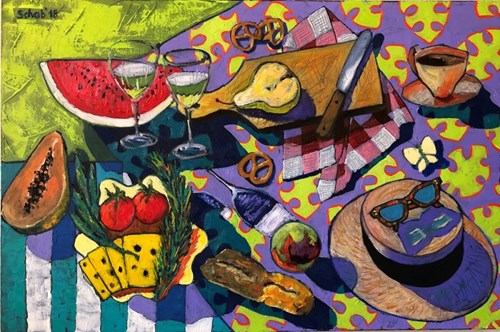 Obraz do salonu artysty David Schab pod tytułem Piknik