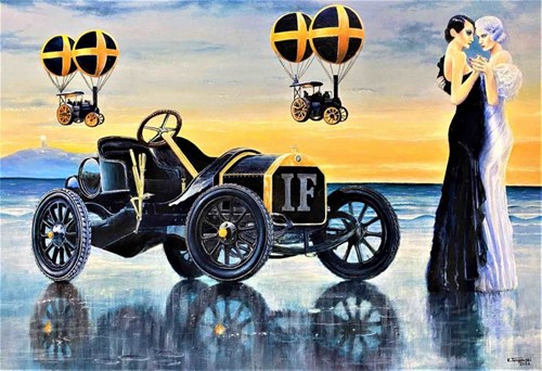 Obraz do salonu artysty Krzysztof Tanajewski pod tytułem 1933 MG Magna Continental Copue
