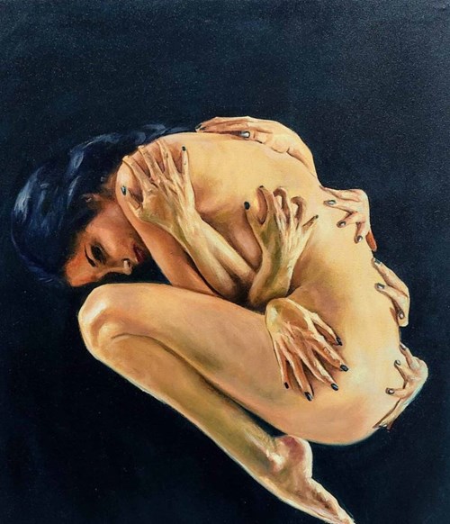 Obraz do salonu artysty Alejandro Nugeras  Reiner pod tytułem Touch me more