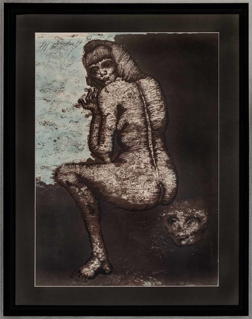 Living room print by Jan Lebenstein titled untitled (Character) 37 of 100
