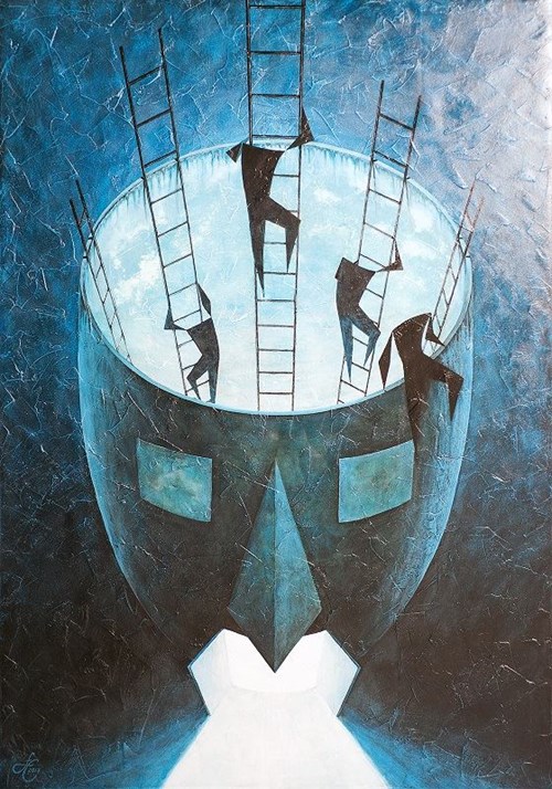 Obraz do salonu artysty Łukasz Czernicki pod tytułem Ucieczka