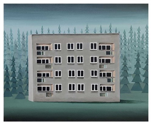 Obraz do salonu artysty Tomasz Radecki pod tytułem Pensjonat nad morzem