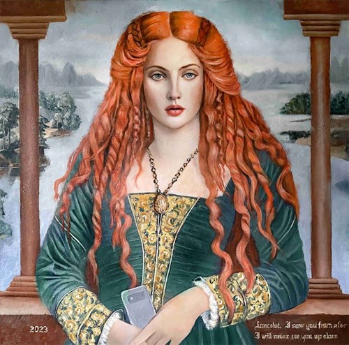 Obraz do salonu artysty Grażyna Krzemińska pod tytułem The Lady of Shalott