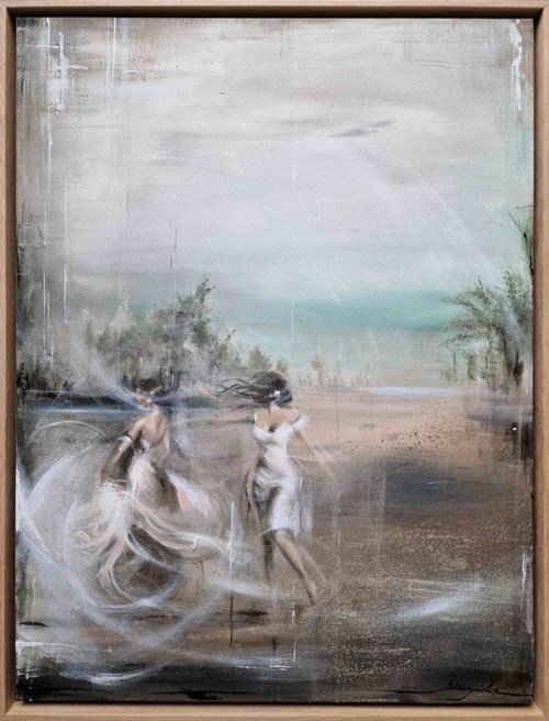 Living room painting by Bożena Sieczyńska titled Dream 9