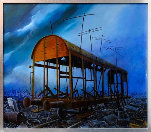 Obraz do salonu artysty Andrzej Żurański pod tytułem Stary wagon