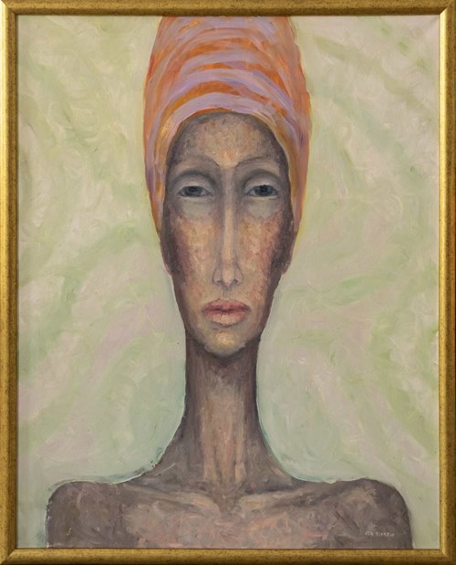 Obraz do salonu artysty Iza Staręga pod tytułem Kobieta w turbanie