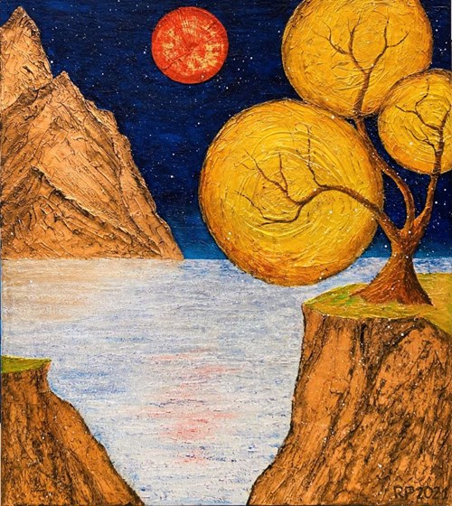 Obraz do salonu artysty Robert Piasecki pod tytułem Midnight sun