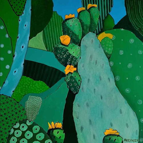 Obraz do salonu artysty Michał Ostaniewicz pod tytułem Kaktus