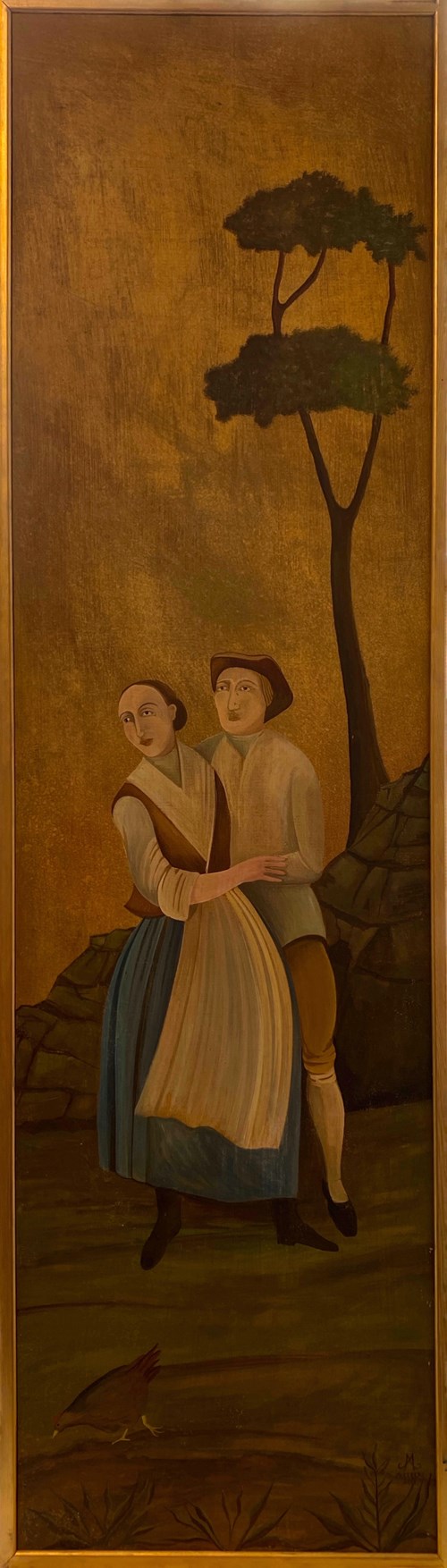 Obraz do salonu artysty Mariusz Mielęcki pod tytułem Laura i Filon