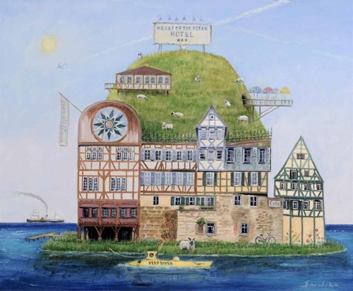 Obraz do salonu artysty Adam Swoboda pod tytułem Heart of the Ocean Hotel