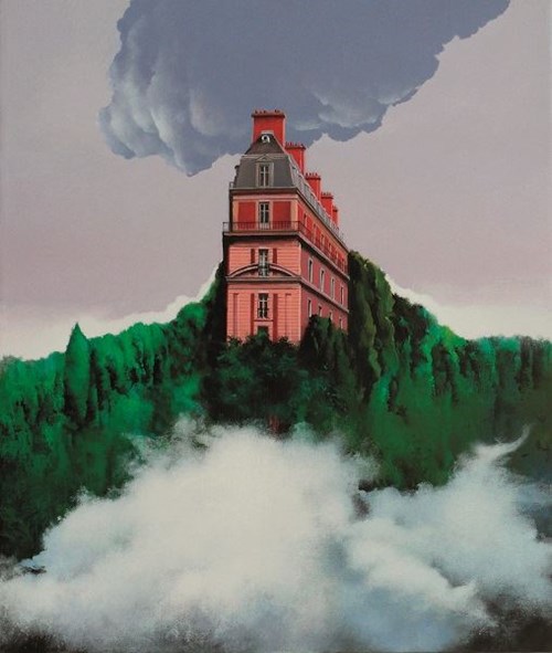 Obraz do salonu artysty Henryk Laskowski pod tytułem Dwie chmury (z cyklu Montmartre)
