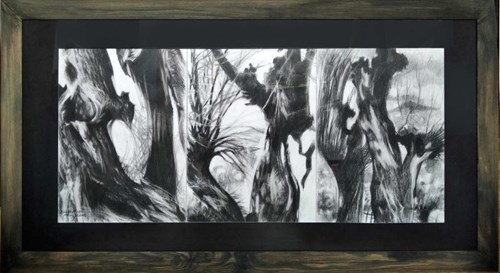 Obraz do salonu artysty Elżbieta Kamieńska-Mruszczak pod tytułem Drzewa