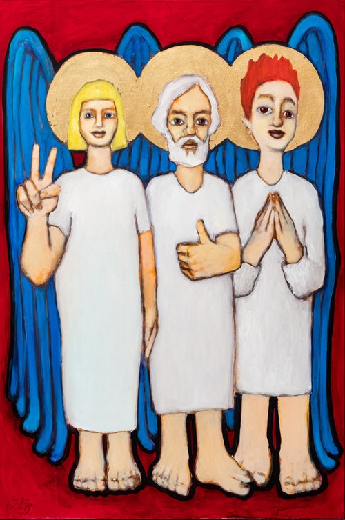 Obraz do salonu artysty Miro Biały pod tytułem Trójca