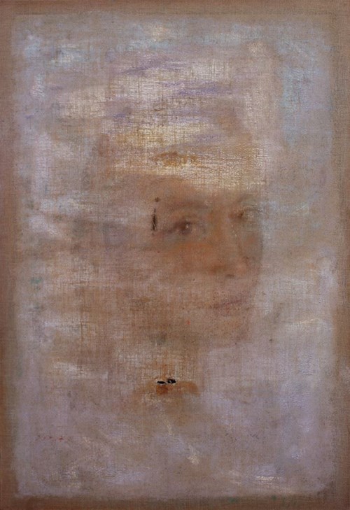 Obraz do salonu artysty Piotr Trusik pod tytułem Portret pomiędzy wierszami