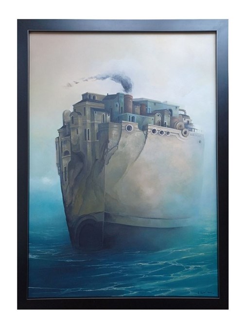Obraz do salonu artysty Radosław Kuś pod tytułem Przez Atlantyk