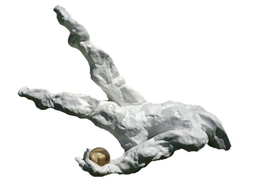 Rzeźba do salonu artysty Tomasz Koclęga pod tytułem Inner Peace