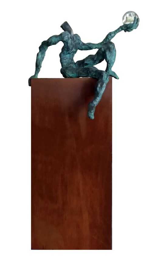 Rzeźba do salonu artysty Tomasz Koclęga pod tytułem Pacem Interiorem (3 z 6)