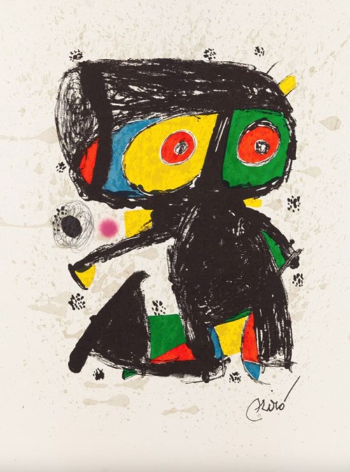 Grafika do salonu artysty Joan Miro pod tytułem Poligrafa 15ans