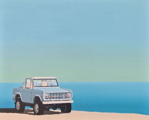 Obraz do salonu artysty Hugo Giza pod tytułem Bronco Pale Blue 1970