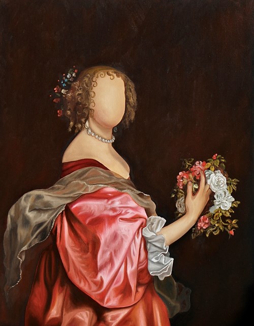 Obraz do salonu artysty Daria Zbień pod tytułem Lady Autumn wg Antoon'a van Dyck'a - Catherine Howard, Lady d'Aubigny