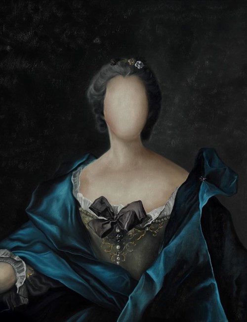 Obraz do salonu artysty Daria Zbień pod tytułem Aurora II wg Jean-Marc Nattier Portrait of a Woman