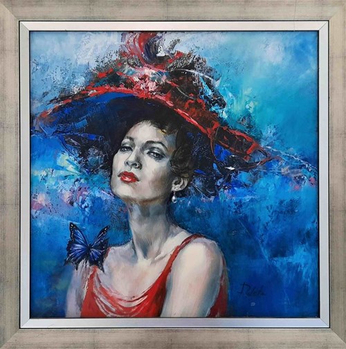 Living room painting by Katarzyna Paleta titled Blue