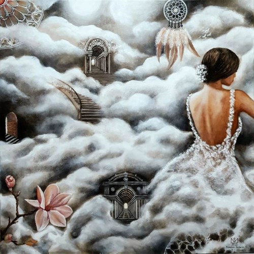 Obraz do salonu artysty Monika Krzymińska-Śluborska pod tytułem Ucieczka ze snu