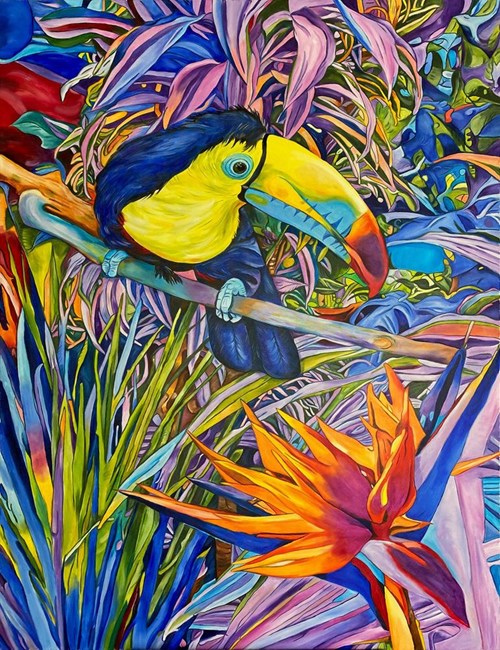 Obraz do salonu artysty Joanna Szumska pod tytułem Rajskie ptaki