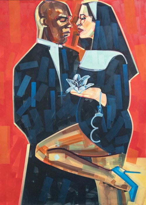 Obraz do salonu artysty Piotr Kachny pod tytułem The Holy Sacrament