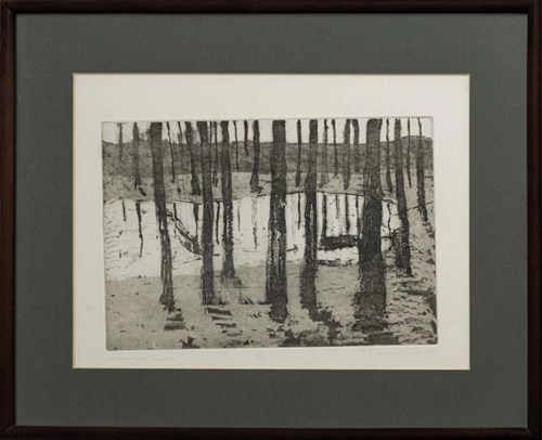 Living room print by Katarzyna Nowicka titled A pond in the middle of the forest (4 of 20)
