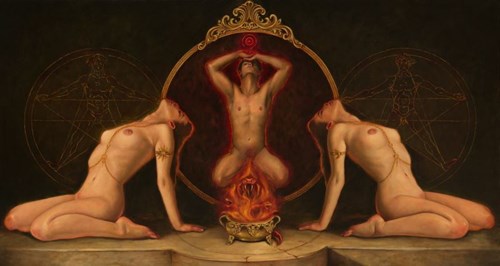Obraz do salonu artysty KAROLINA OBUCHOWSKA pod tytułem Guardians of The Sacred Fire