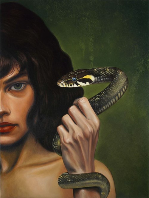 Living room painting by Magdalena Borkowska-Bogusz titled To Enclose the Infinite in a Closed Hand