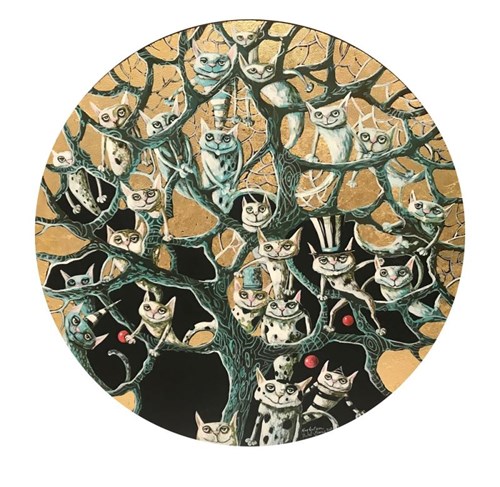 Obraz do salonu artysty Magdalena Rytel-Skorek pod tytułem Drzewo czereśniowe